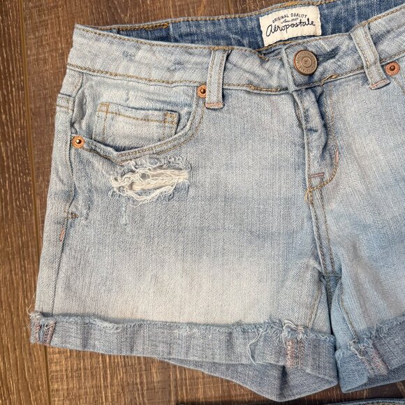 Aeropostale Distressed Jean Shorts – Set of 2 – Size 5/6 - Picture 9 of 12